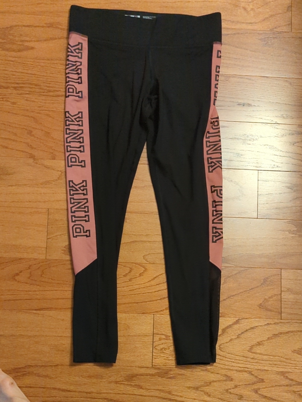 PINK Victoria's Secret Ultimate Black Workout Leggings Large